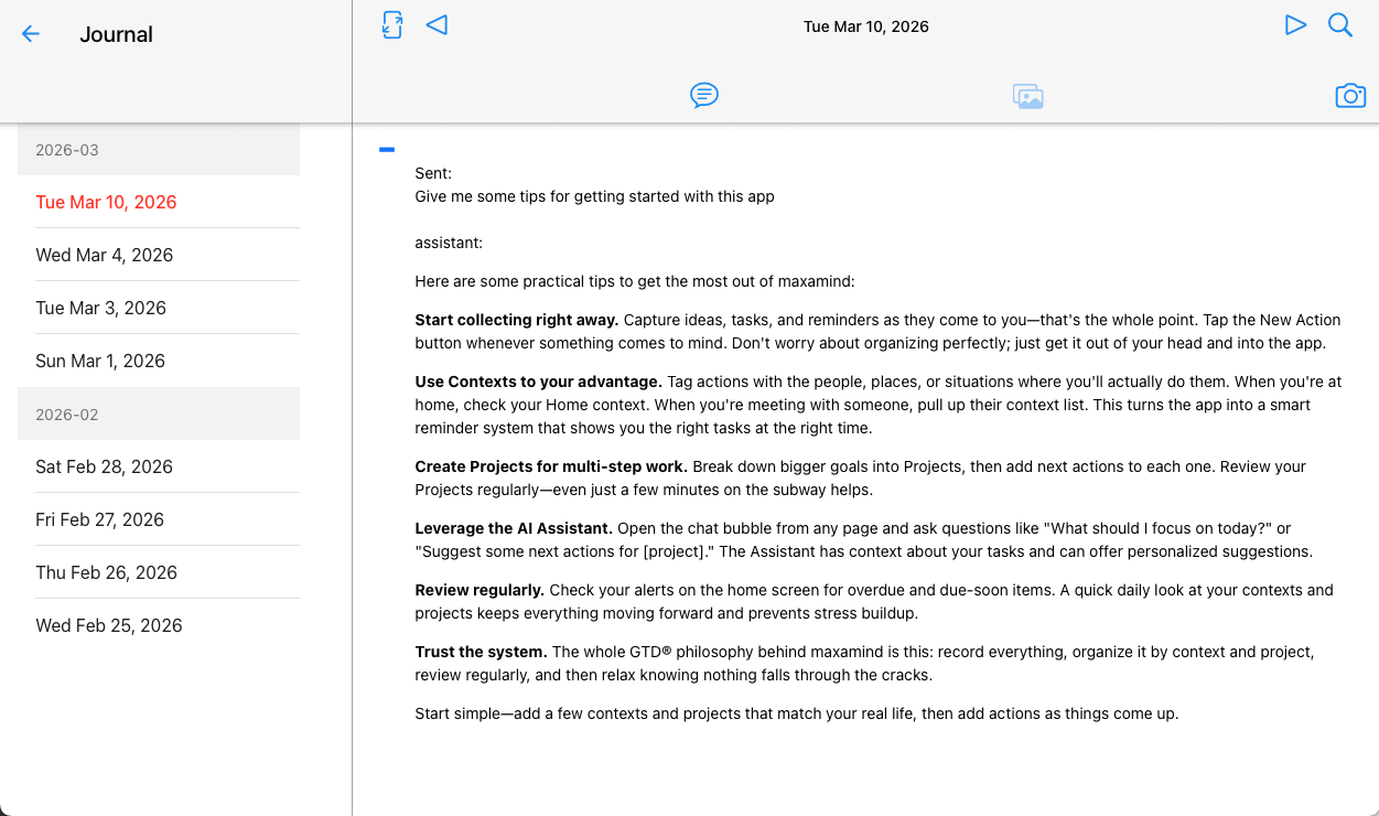 AI Assistant in maxamind journal